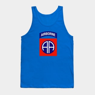 82d Airborne Patch Insignia - Full Chest Tank Top